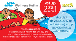 K rodinné vstupence do Zoo Brno vstup do Wellness Kuřim 1+1 zdarma